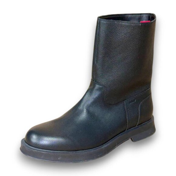 HUGO Lenner Chelsea Boots Men's Black Leather US 11 (UK 10 EU 44) MSRP $325 - Picture 1 of 4
